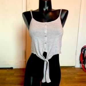 Grey crop top